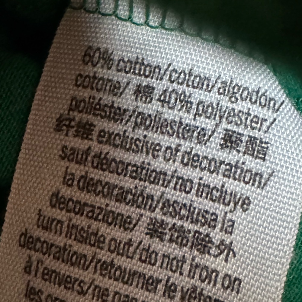 NWOT PINK VS Green Long Sleeve Crop Top - Picture 5 of 6